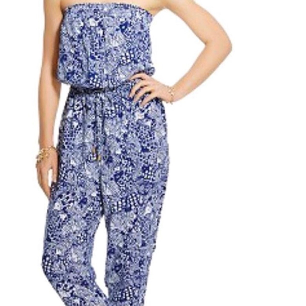 Lilly Pulitzer strapless jumpsuit